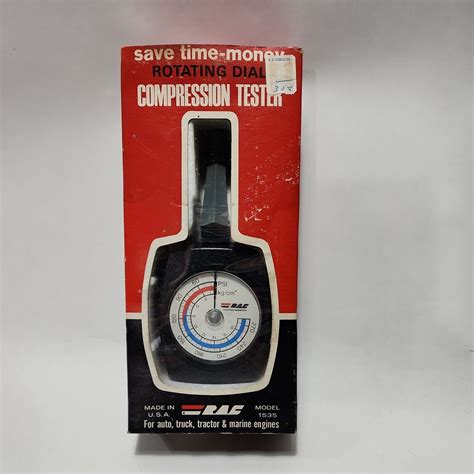 RAC Rotating Dial IC Engine Compression Tester Model 1535